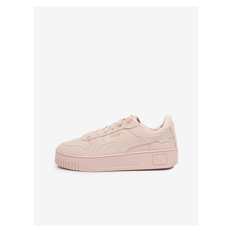 Puma Carina Street Women's Light Pink Sneakers with Leather Details - Women