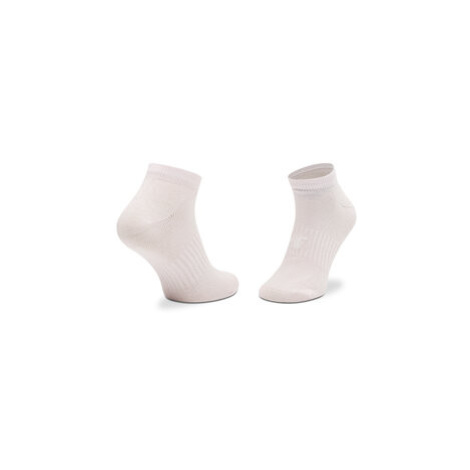 4F Vysoké detské ponožky HJL22-JSOD001 Biela