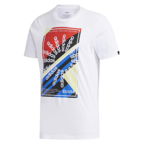 adidas CLIMA SLGN T Pánske športové tričko, biela, veľkosť