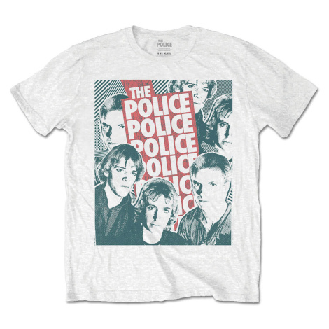 The Police tričko Half-tone Faces Biela