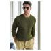 18369 Dewberry Knitwear Mens Sweater-OPEN KHAKI