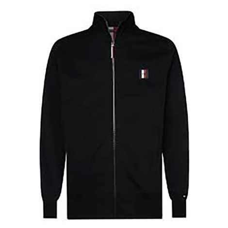 Tommy Hilfiger Mikina - TH FLEX ZIP THROUGH čierna