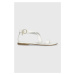 Kožené sandále U.S. Polo Assn. LINDA dámske, biela farba, LINDA001D
