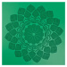 Gumová jóga podložka Sportago Indira 183x66x0,3cm - zelená - 4 mm