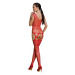 Passion ECO BS014 red - Bodystocking Farba: Červená