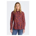 KOŠEĽA GANT REL LACE PRINT COT SILK SHIRT PANSY PURPLE