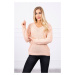 V-neck sweater powder pink