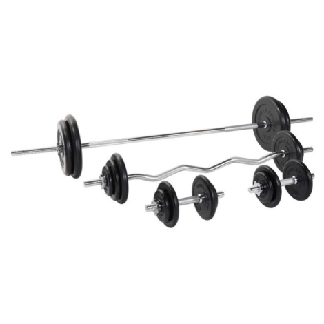 Gorilla Sports Činkový set, pogumované kotouče, 108 kg