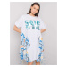 Dress-DHJ-SK-13117.41P-White-Blue