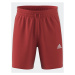 Adidas Športové kraťasy Essentials French Terry 3-Stripes Shorts IC9438 Červená Regular Fit