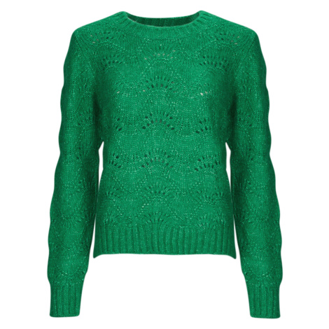 Pieces  PCBIBBI LS O-NECK KNIT NOOS BC  Svetre Zelená