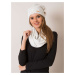 Set of white hat and scarf RUE PARIS