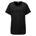 Mantis Voľné dámske tričko s krátkym rukávom - Čierna