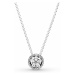 Pandora Trblietavý strieborný náhrdelník Sparkling Snowflake 399230C01-45 (retiazka, prívesok)