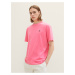 Ružové pánske tričko s potlačou na chrbte Tom Tailor Denim