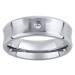 Oceľový prsteň - snubný - pre ženy RC2027-Z