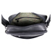 Sendi Design Pánska kožená taška cez rameno DANDY čierna