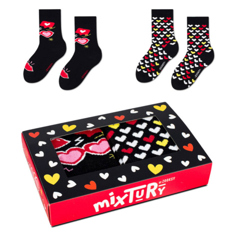 ZOOKSY/RAINBOW SOCKS Sada ponožiek, Zooksa Mixtury Láska pre deti