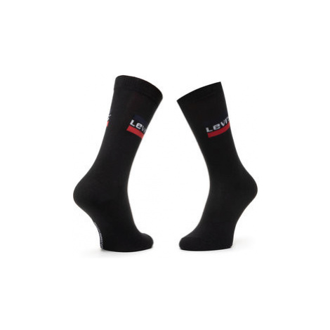 Levi's® Súprava 2 párov vysokých ponožiek unisex 37157-0157 Čierna Levi´s