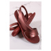 Bronzové gumené sandále Go Minimal