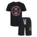 Jack&Jones Junior Súprava tričko a športové šortky 12235271 Čierna Regular Fit