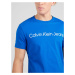 Calvin Klein Jeans Tričko  nebesky modrá / biela