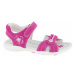 Ružové kožené sandále na suchý zips Graceland