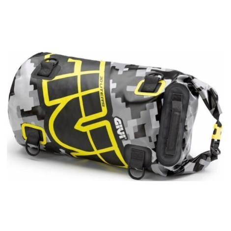 Givi EA114CM Waterproof Cylinder Seat Bag 30L Camo/Grey/Yellow