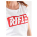 Tričká s krátkym rukávom pre ženy Rifle - biela