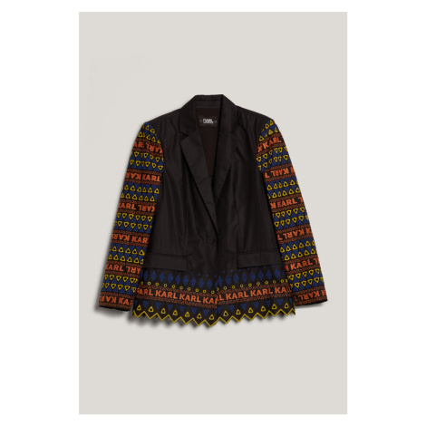 Sako Karl Lagerfeld Embroidery Blazer Black