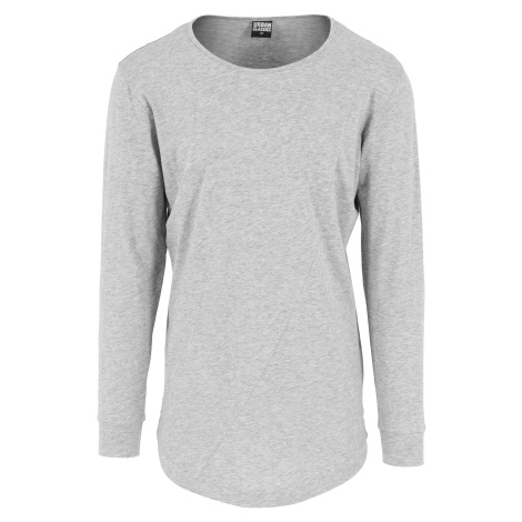 Extended T-shirt with long sleeves grey