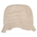 Large corduroy hat, off-white