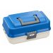 Plastica panaro rybársky kufrík 143/2-poschodový bielo-modrý