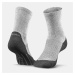 Ponožky Hike 100 vysoké súprava 2 párov sivo-modré