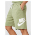 Nike Sportswear Nohavice  olivová / biela