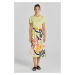 SUKŇA GANT REL MID PALM PRINT LINEN SKIRT MEDAL YELLOW