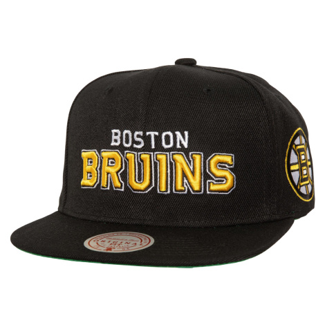 Boston Bruins čiapka flat šiltovka NHL Triple Play Snapback Mitchell & Ness