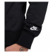 Mikina bez kapucne NIKE M NK CLUB FT CREW BOLT-010 BLACK WHITE