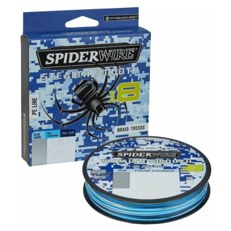 SpiderWire Stealth® Smooth8 x8 PE Braid Blue Camo 0,19 mm 18,0 kg-39 lbs 150 m Šnúra