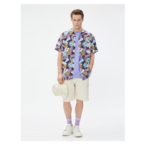 Koton Cargo Shorts with Pockets and Buttons Cotton