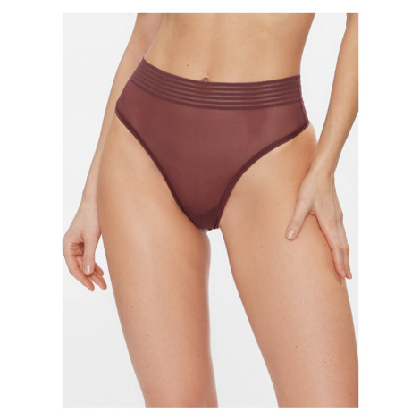 Triumph Stringové nohavičky Tempting Sheer Highwaist String 10215943 Hnedá