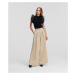 Nohavice Karl Lagerfeld Wide Leg Day Pants Hummus