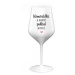 KAMARÁDKA JE NEJVĚTŠÍ POKLAD NA SVĚTĚ - bílá nerozbitná sklenice na víno