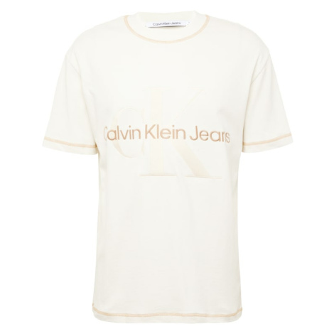 Calvin Klein Jeans Tričko  telová / hnedá