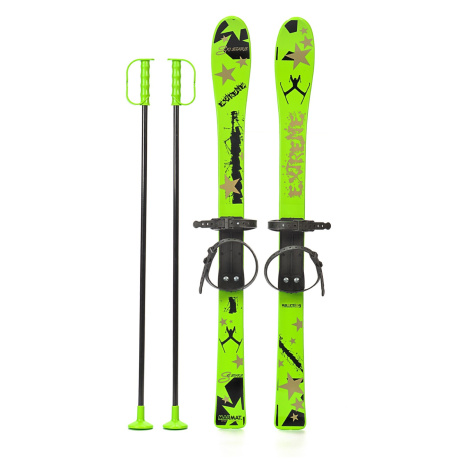 Baby Ski 90 cm - detské plastové lyže - zelené