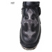 topánky kožené NEW ROCK Cross Shoes (407-S1) Black-Grey Čierna