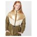 co'couture Prechodný kabát  zlatá / kaki / biela