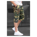 Madmext Green Camouflage Cargo Pocket Capri Men's Trousers 6331