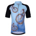 HOLOKOLO Cyklistický dres s krátkym rukávom - BIKERS KIDS - modrá/čierna