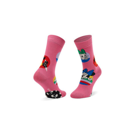 Happy Socks Vysoké detské ponožky KDNY01-3302 Ružová